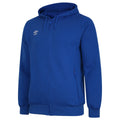 Royal Blue-White - Front - Umbro Mens Club Leisure Full Zip Hoodie