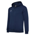 Navy-White - Front - Umbro Mens Club Leisure Full Zip Hoodie