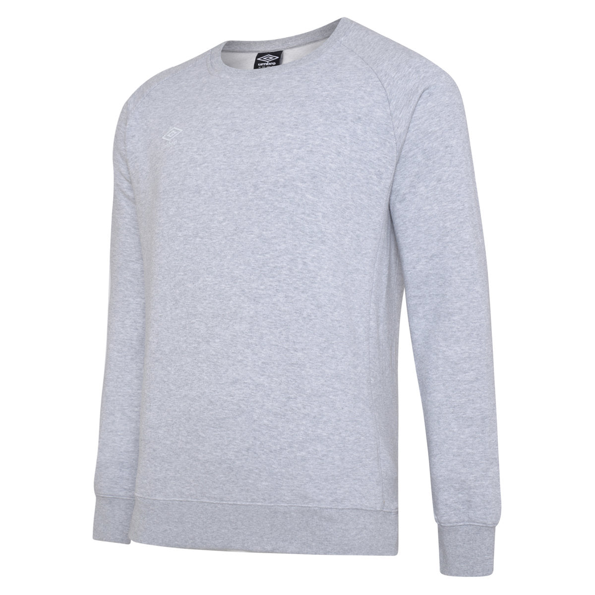 Grey Marl-White - Side - Umbro Childrens-Kids Club Leisure Sweatshirt