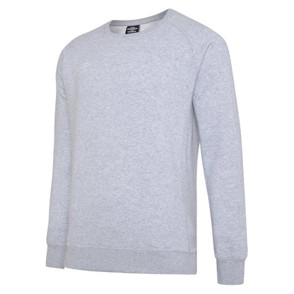 Grey Marl-White - Side - Umbro Childrens-Kids Club Leisure Sweatshirt