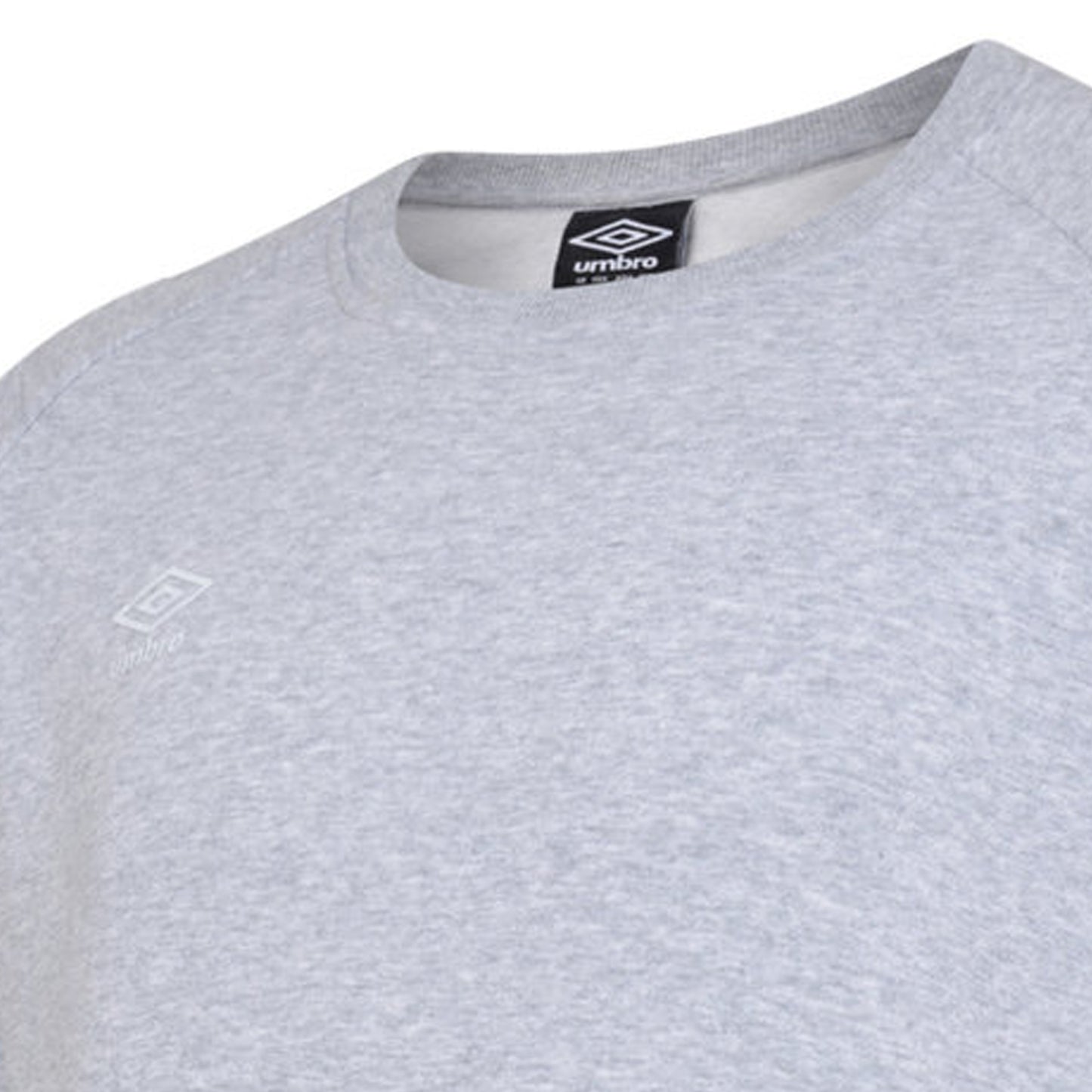 Grey Marl-White - Lifestyle - Umbro Childrens-Kids Club Leisure Sweatshirt