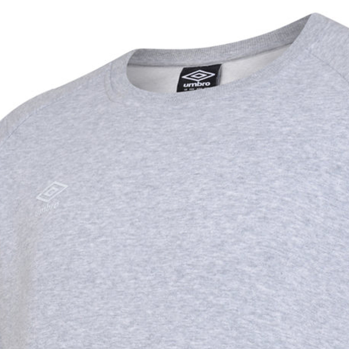 Grey Marl-White - Lifestyle - Umbro Childrens-Kids Club Leisure Sweatshirt