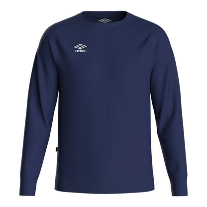 Navy-White - Front - Umbro Childrens-Kids Club Leisure Sweatshirt