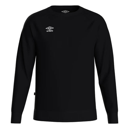 Black-White - Front - Umbro Childrens-Kids Club Leisure Sweatshirt