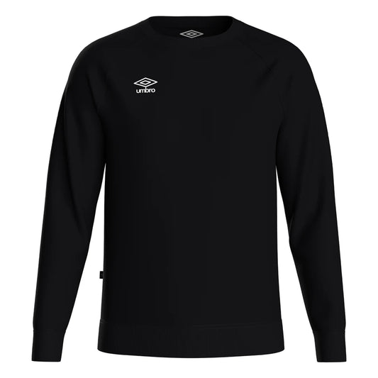 Black-White - Front - Umbro Childrens-Kids Club Leisure Sweatshirt