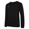 Black-White - Front - Umbro Childrens-Kids Club Leisure Sweatshirt