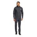 Carbon-White - Lifestyle - Umbro Mens Total Training Knitted Tracksuit