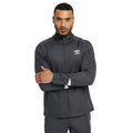 Carbon-White - Pack Shot - Umbro Mens Total Training Knitted Tracksuit