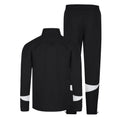 Black-White - Back - Umbro Mens Total Training Knitted Tracksuit
