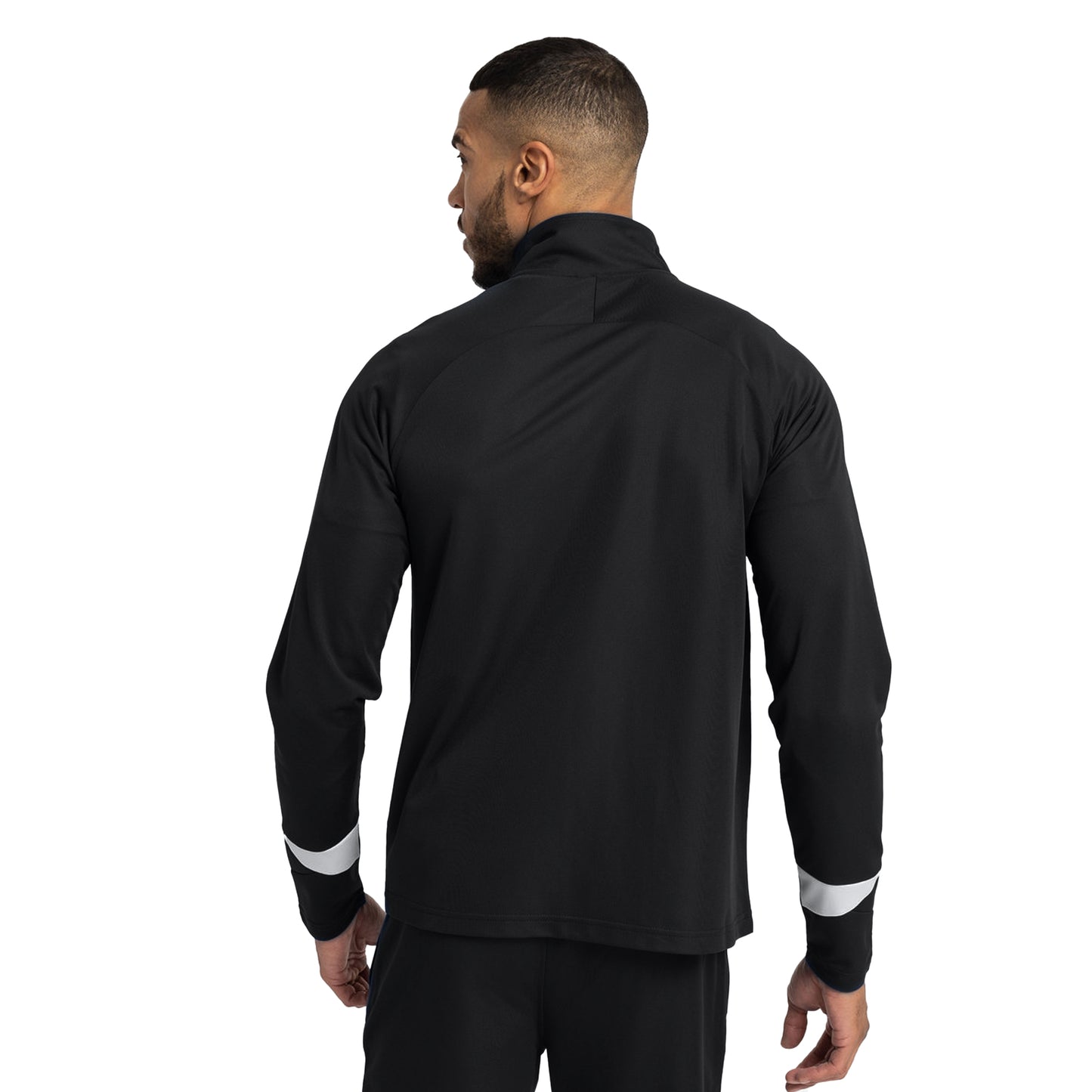 Black-White - Pack Shot - Umbro Mens Total Training Knitted Tracksuit