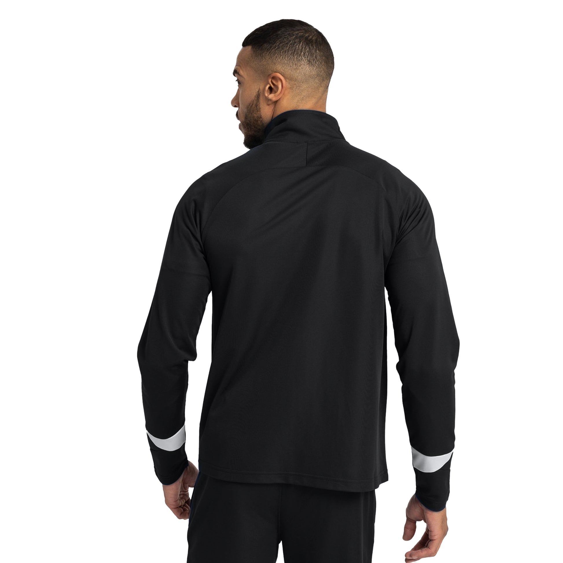 Black-White - Pack Shot - Umbro Mens Total Training Knitted Tracksuit