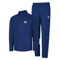 Navy-White - Front - Umbro Mens Total Training Knitted Tracksuit