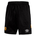Black-White - Front - Hull City AFC Childrens-Kids 22-23 Umbro Home Shorts