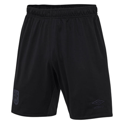 Black - Front - Huddersfield Town AFC Mens 22-23 Umbro Away Shorts
