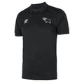 Black - Front - Derby County FC Mens Umbro Polo Shirt