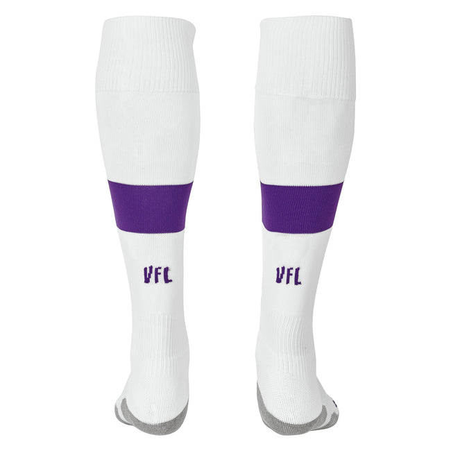 White-Purple - Back - VFL Osnabruck Childrens-Kids 22-23 Umbro Away Socks