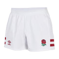 White - Front - England Rugby Mens 22-23 Pro Umbro Home Shorts