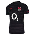 Black - Front - England Rugby Mens Alternate Pro 22-23 Umbro Jersey