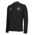Black-Carbon - Front - Brentford FC Mens 22-23 Umbro Presentation Jacket