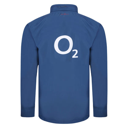Ensign Blue - Back - England Rugby Mens 22-23 Umbro Waterproof Jacket