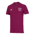 Red Plum - Front - West Ham United FC Mens  22-23 Umbro Polo Shirt