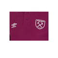 Red Plum - Side - West Ham United FC Mens  22-23 Umbro Polo Shirt