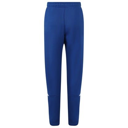 Royal Blue-White - Back - Umbro Childrens-Kids Total Tapered Training Jogging Bottoms
