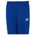 Royal Blue-White - Side - Umbro Childrens-Kids Total Tapered Training Jogging Bottoms