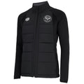 Black-Carbon - Front - Brentford FC Childrens-Kids 22-23 Umbro Thermal Jacket
