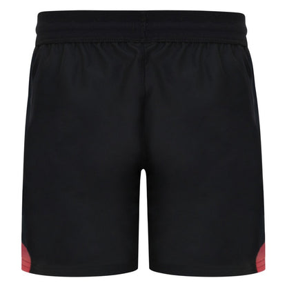 Black - Back - England Rugby Childrens-Kids 22-23 7s Alternate Umbro Shorts