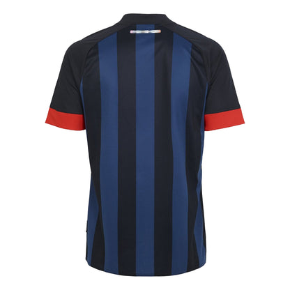 Navy-Black - Back - Luton Town FC Childrens-Kids 22-23 Umbro Third Jersey