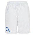 White-Claret Red - Back - England Rugby Childrens-Kids 22-23 Umbro Home Shorts