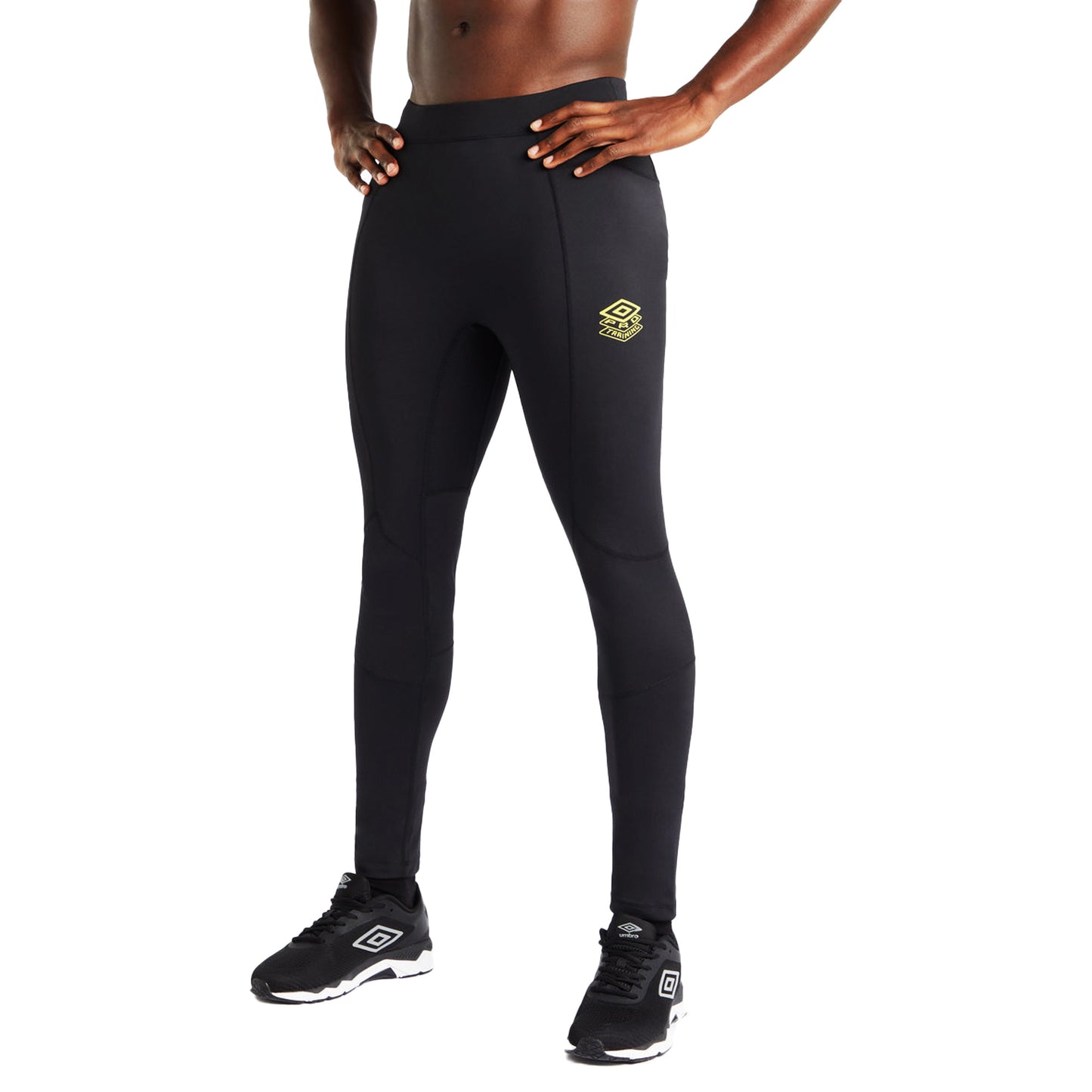 Black - Lifestyle - Umbro Mens Pro Training Elite Running Tights