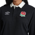 Black-Cloud Dancer - Close up - England Rugby Womens-Ladies Umbro Jersey