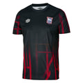 Black-High Risk Red - Front - Ipswich Town FC Childrens-Kids 22-23 Umbro Warm Up Jersey