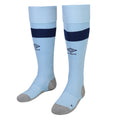 Blue-Navy - Front - Brentford FC Childrens-Kids 22-24 Umbro Away Socks