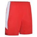 Vermillion-White - Back - Umbro Mens Vier Shorts