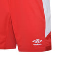 Vermillion-White - Side - Umbro Mens Vier Shorts