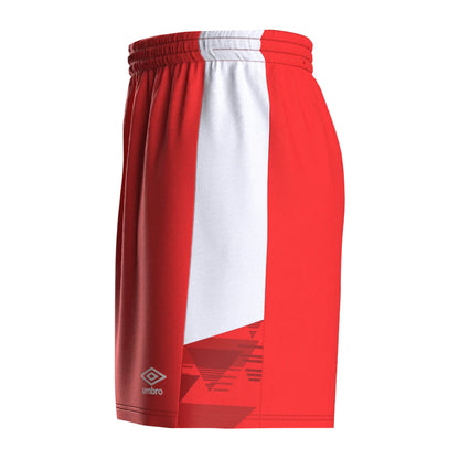 Vermillion-White - Lifestyle - Umbro Mens Vier Shorts