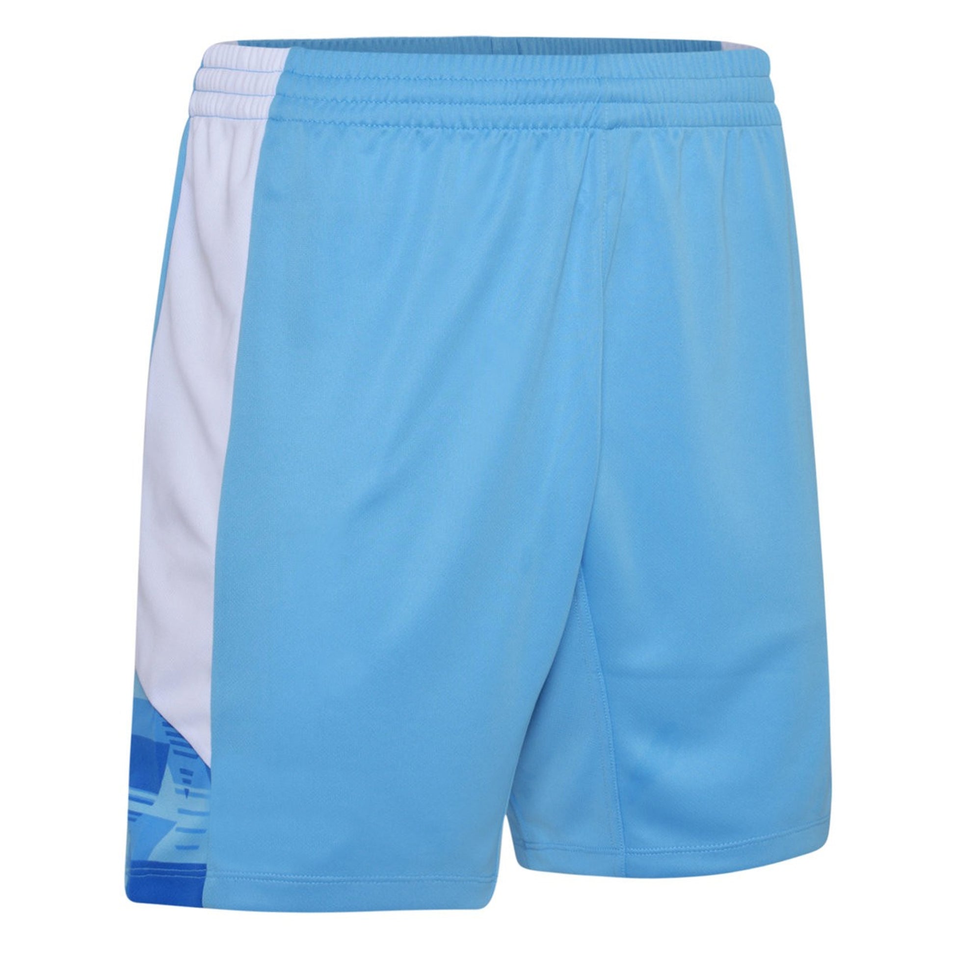 Sky Blue-White - Back - Umbro Mens Vier Shorts