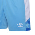 Sky Blue-White - Side - Umbro Mens Vier Shorts