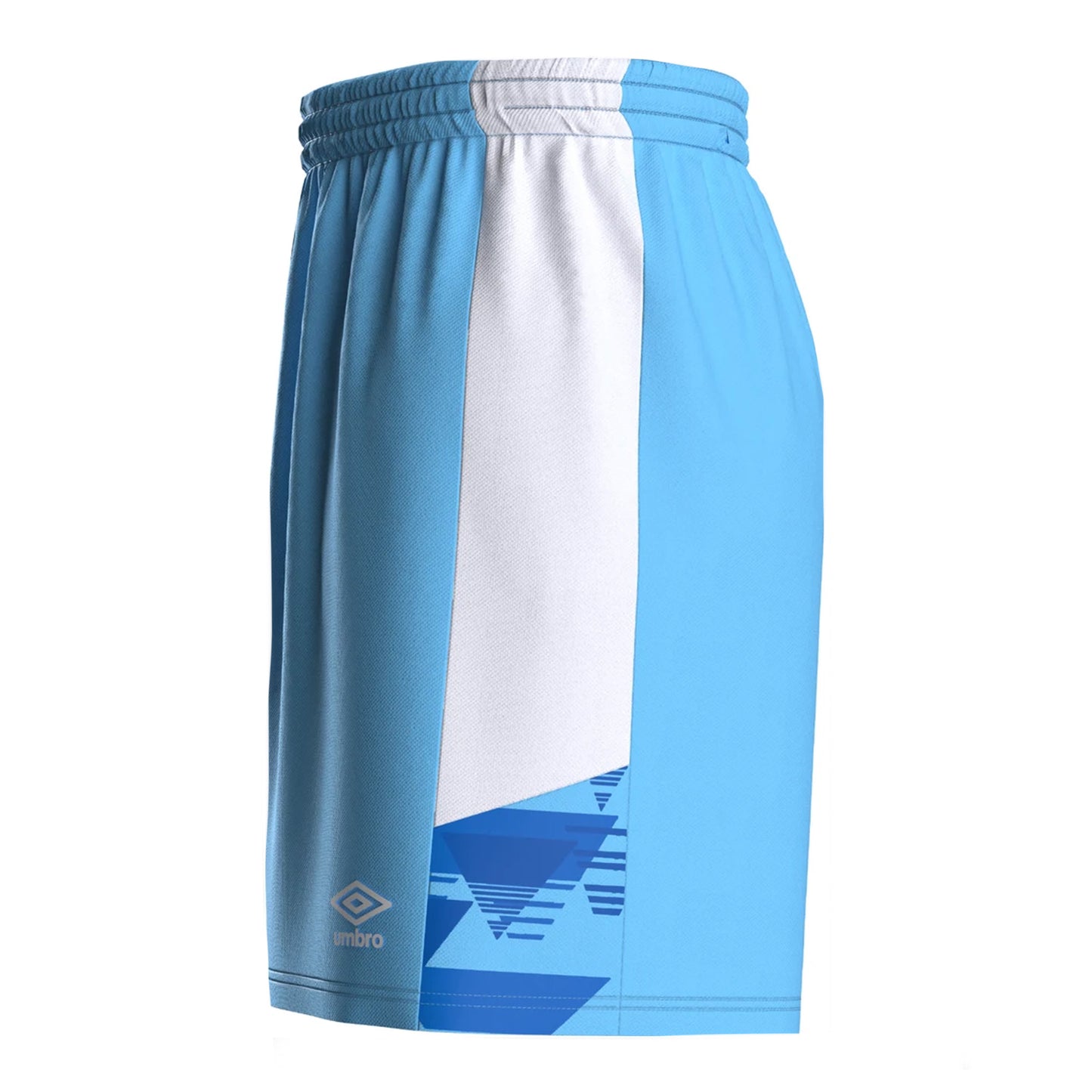 Sky Blue-White - Side - Umbro Mens Vier Shorts