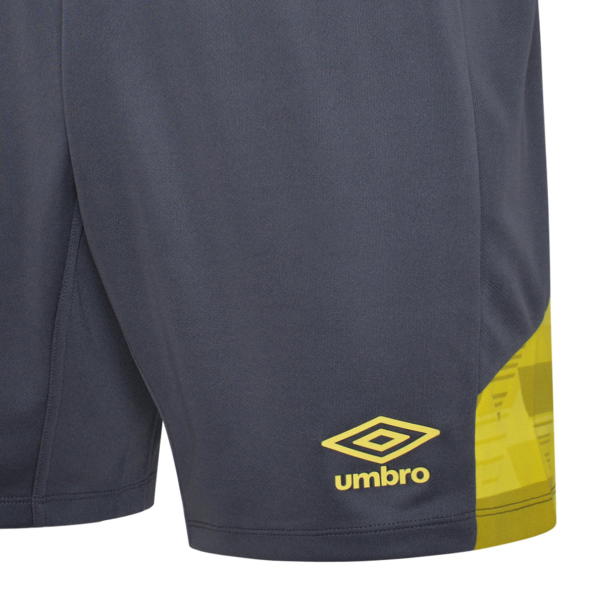 Carbon-Blazing Yellow - Back - Umbro Mens Vier Shorts