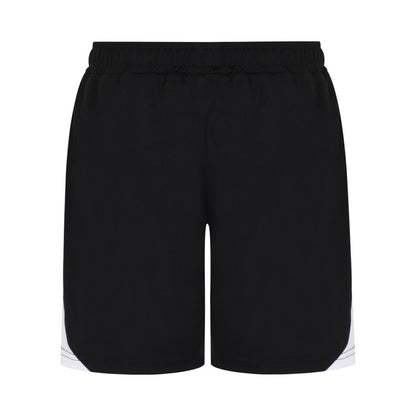 Black-White - Back - Umbro Childrens-Kids Total Training Shorts
