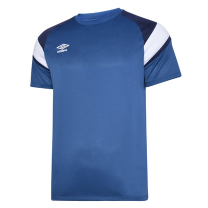 Navy-Peacoat-Brilliant White - Front - Umbro Childrens-Kids Training Jersey