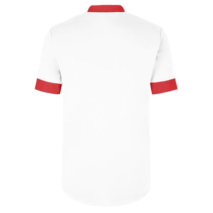 White-Vermillion - Back - Umbro Mens Tempest Jersey