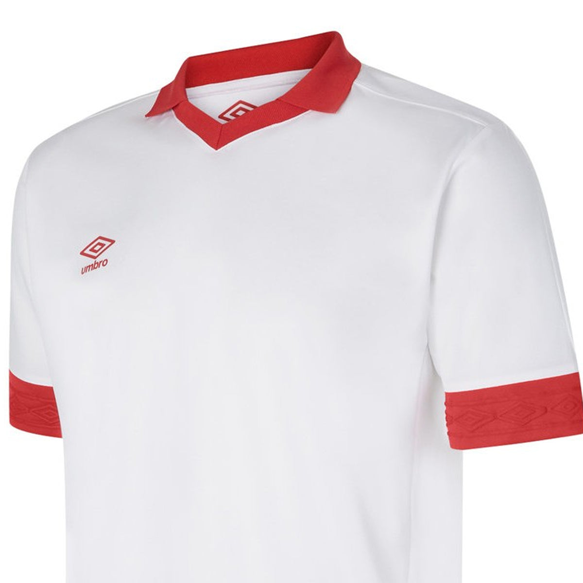 White-Vermillion - Side - Umbro Mens Tempest Jersey