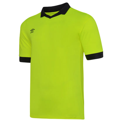 Safety Yellow-Carbon - Side - Umbro Mens Tempest Jersey
