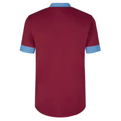 New Claret-Sky Blue - Back - Umbro Mens Tempest Jersey