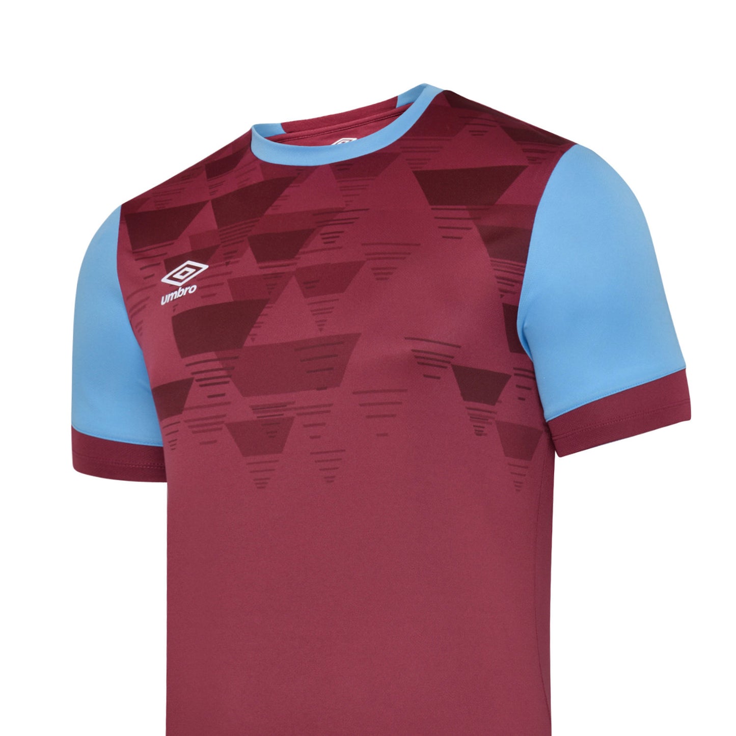 New Claret-Sky Blue - Side - Umbro Childrens-Kids Vier Jersey
